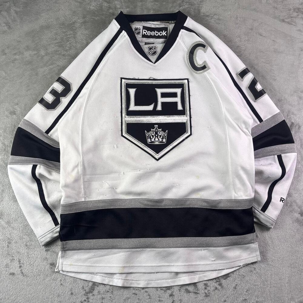 Reebok Dustin Brown Los Angeles Kings Captain Jersey Mens Small NHL 2011 White